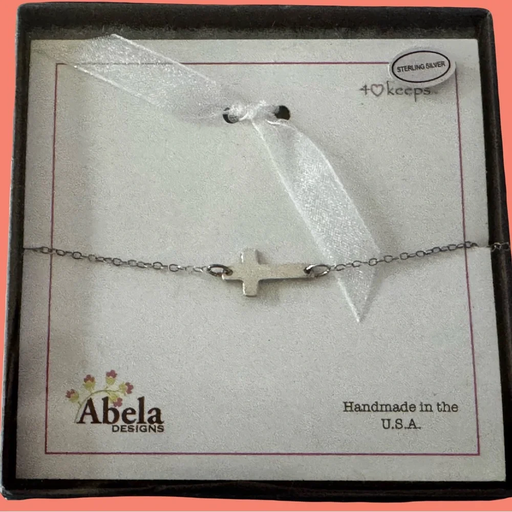 Abela Child’s Sterling Silver Cross Necklace